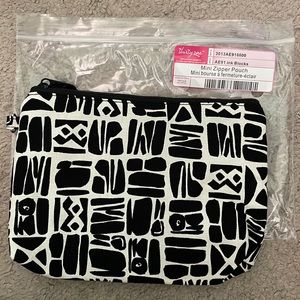 Thirty-one Mini Zipper Pouch in “Ink Blocks”